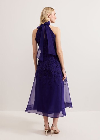 Phase Eight Georgie Beaded Dress Purple Australia | VG5902471